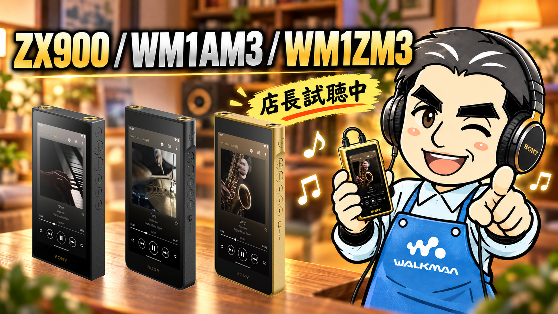 sony ソニー　ウォークマン　Walkman　ZX900 WM1AM3 WM1ZM3 新製品 